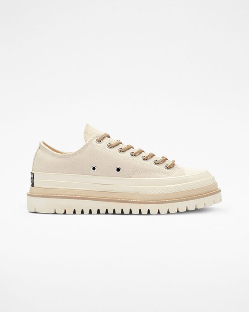 Women\'s Converse Chuck 70 LTD Lugged Low Top Platform Shoes Beige | AU 30451C